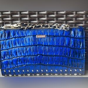 NWT Brahmin Daisy VIBRANT AZURE GRANDEUR Clutch/Wristlet#2